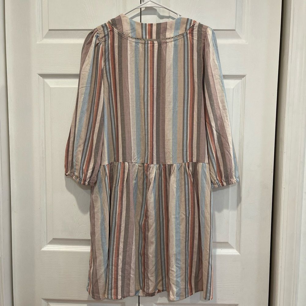Knox Rose Striped Swing Dress M and L - Picture 3 of 9
